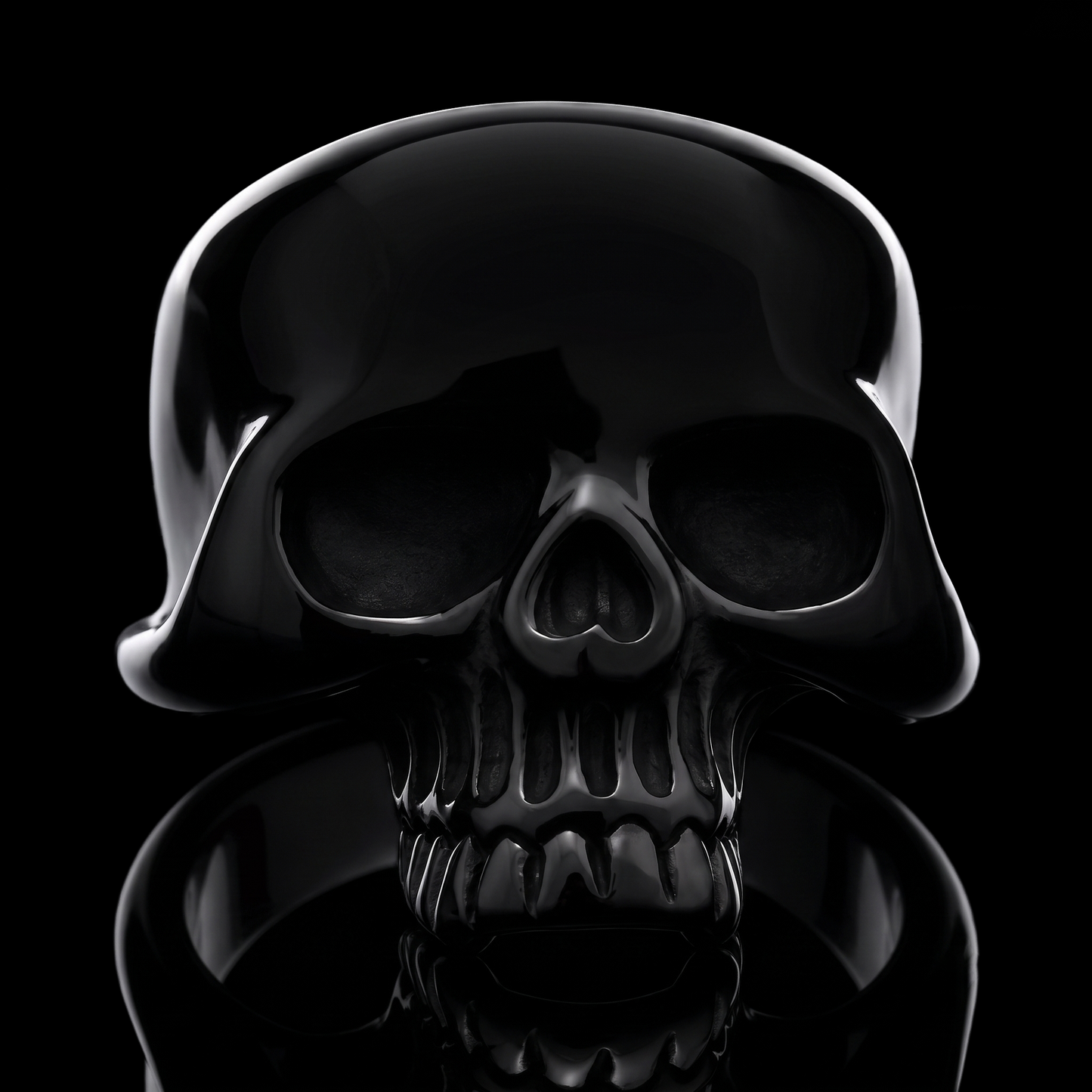 Anel Black Skull